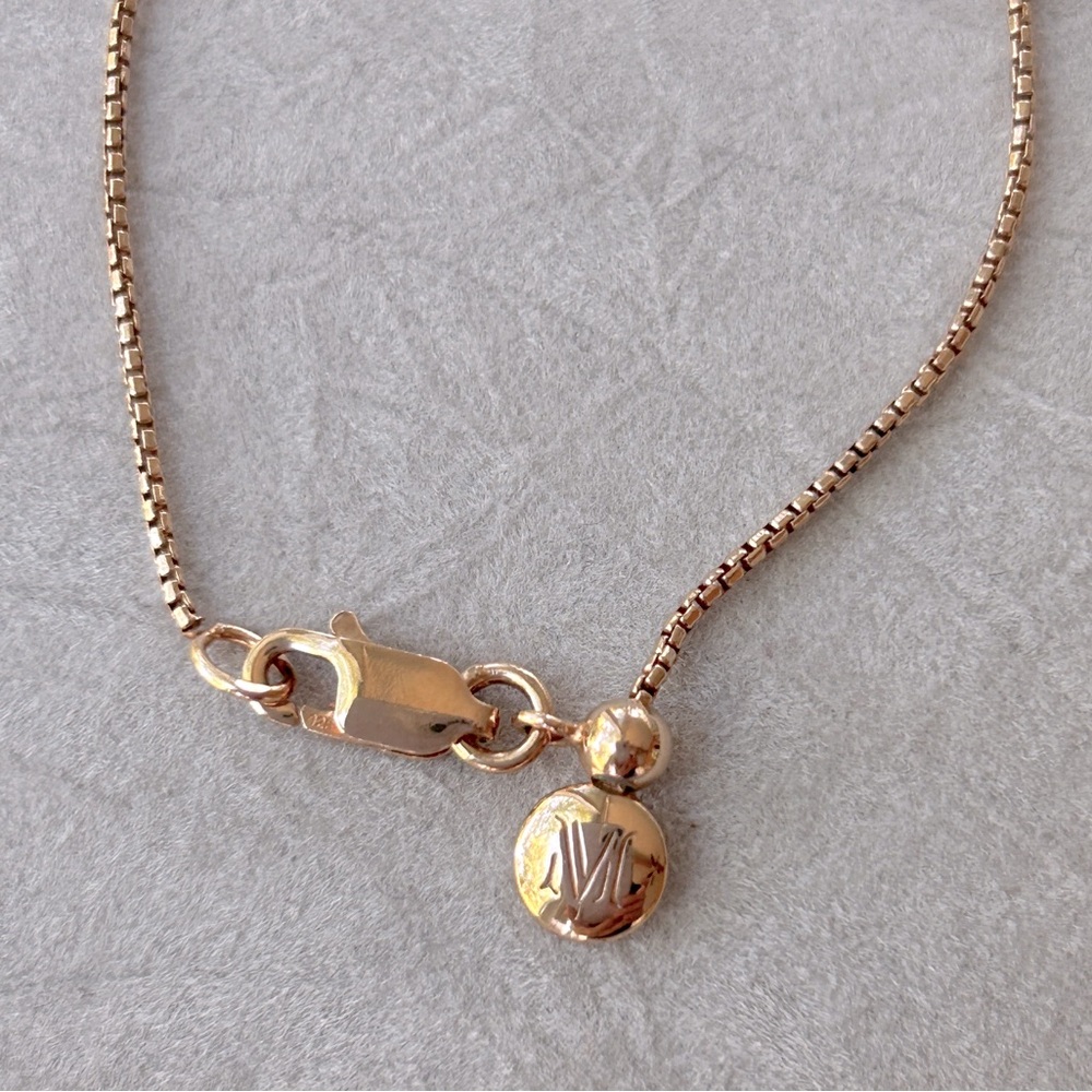 MONICA VINADER Rose Gold Necklace with Silver Pendant - Picture 3 of 4